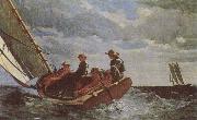 Winslow Homer Breezing Up painting